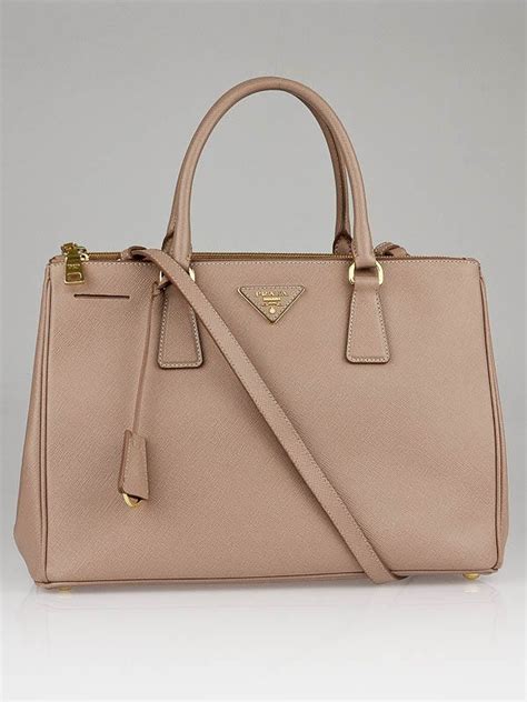 Cammeo Saffiano Lux Leather Double Zip Small Tote Bag .